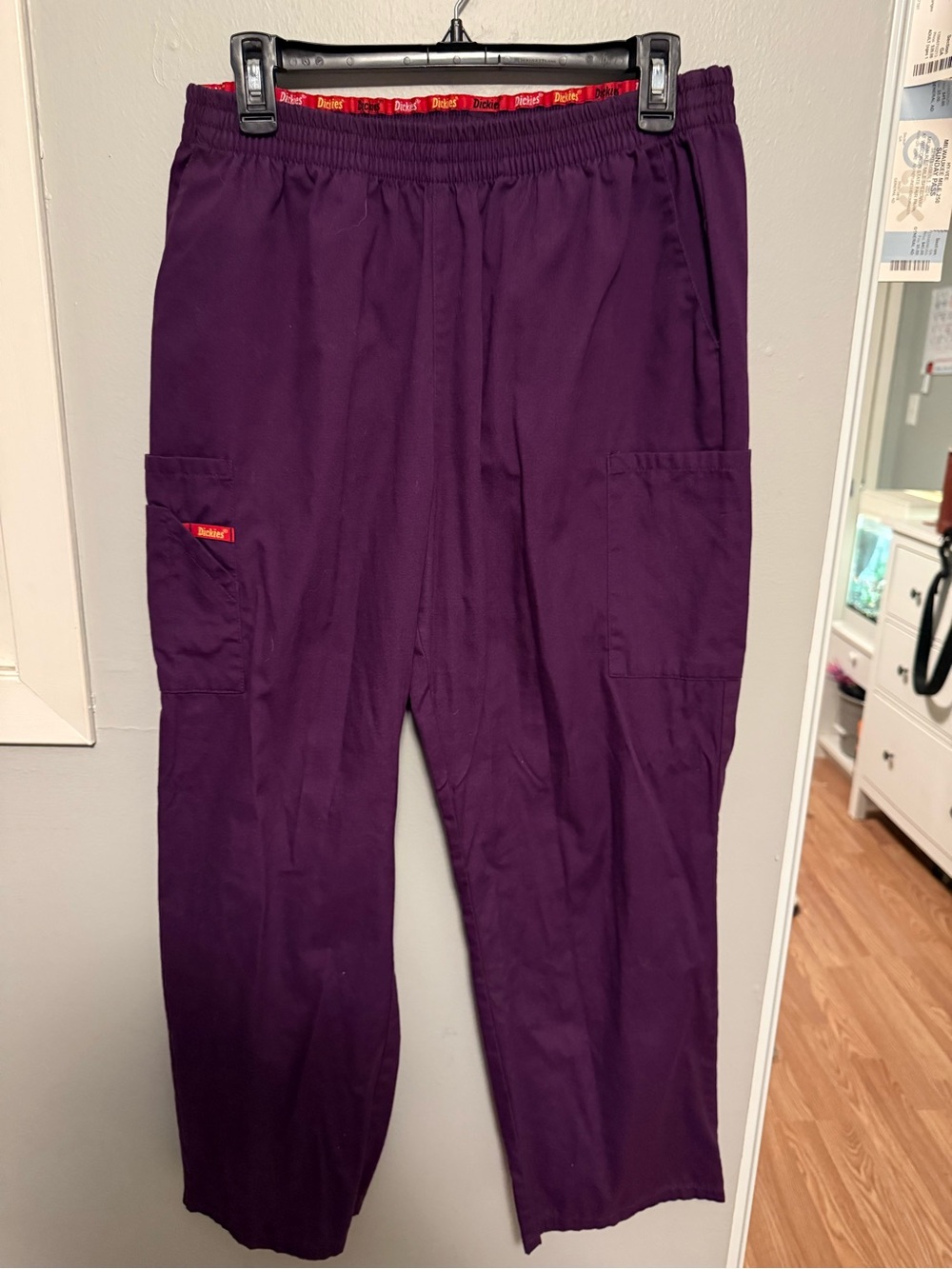 Dickies Women's Deep Purple Elastic-Waist Cargo Joggers